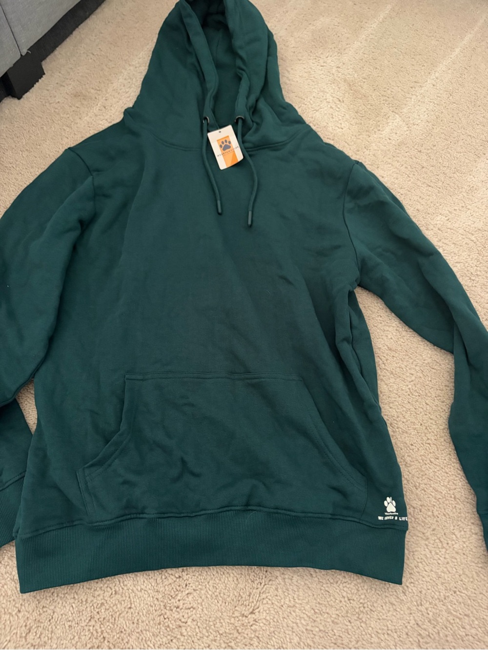 Woman’s Dark Green Pullover Hoodie - Classic Comfort